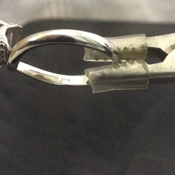 VtgAntiq925SterlingSilverLoLoEliseAdoreAmethystRg7 - Picture 5 of 8